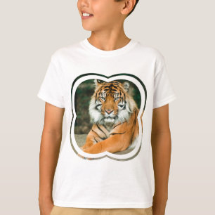 Le T-shirt de l'enfant orange de tigre
