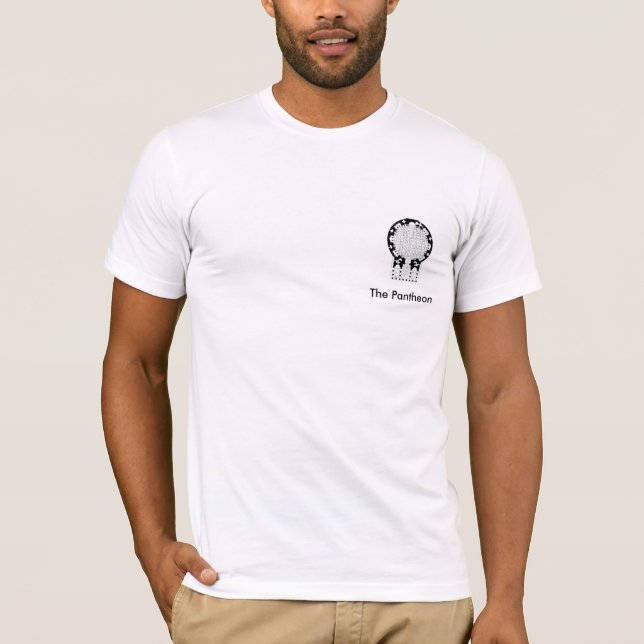 Le T-shirt de logo de côté de Panthéon (Devant)