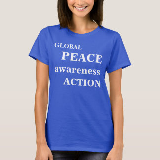 Le T-shirt de paix de conscience des femmes