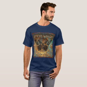 Le T-shirt de papillon des hommes plus noirs d'art