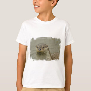 Le T-shirt de rivière de l'enfant géant de loutr