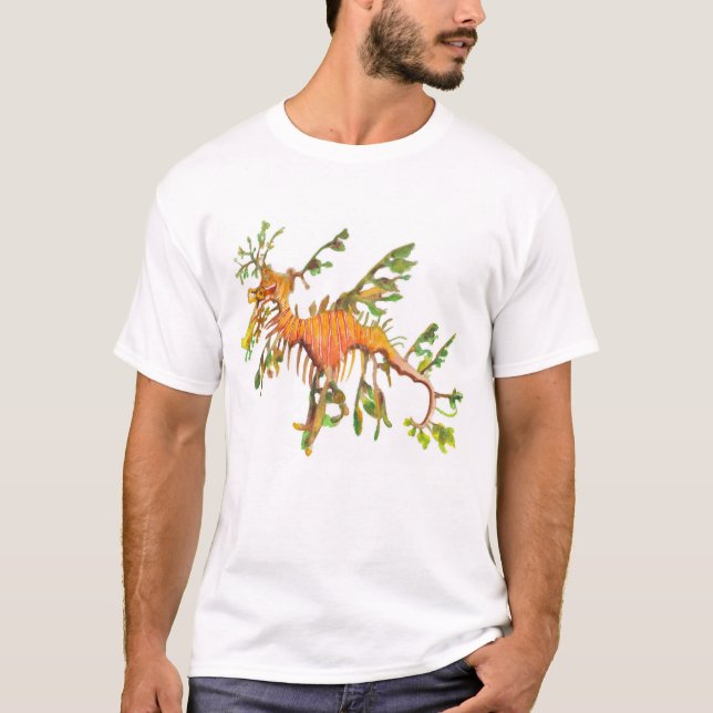Le T-shirt de Seadragon des hommes feuillus (Devant)