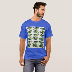 Le T-shirt d'Eddie de buvard des hommes fous d'art
