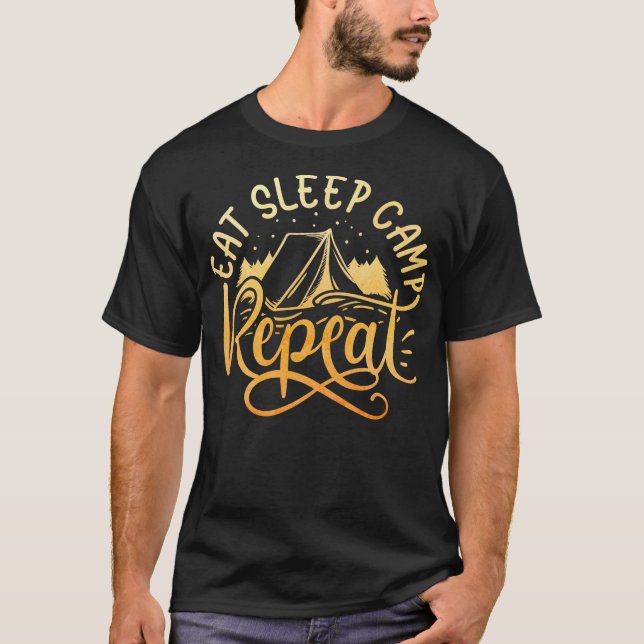Le T-shirt des amoureux du camping (Devant)
