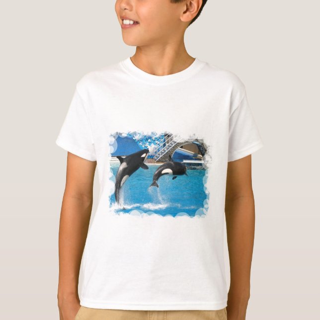 Le T-shirt des enfants de baleines d'orque (Devant)