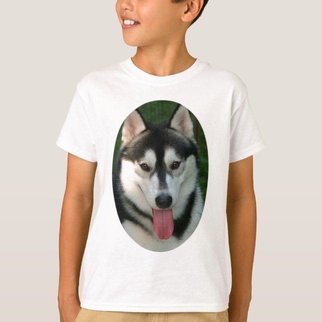 Le T-shirt des enfants de chien de traîneau (Devant)