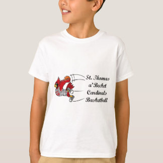Le T-shirt des enfants de manuscrit de basket-ball