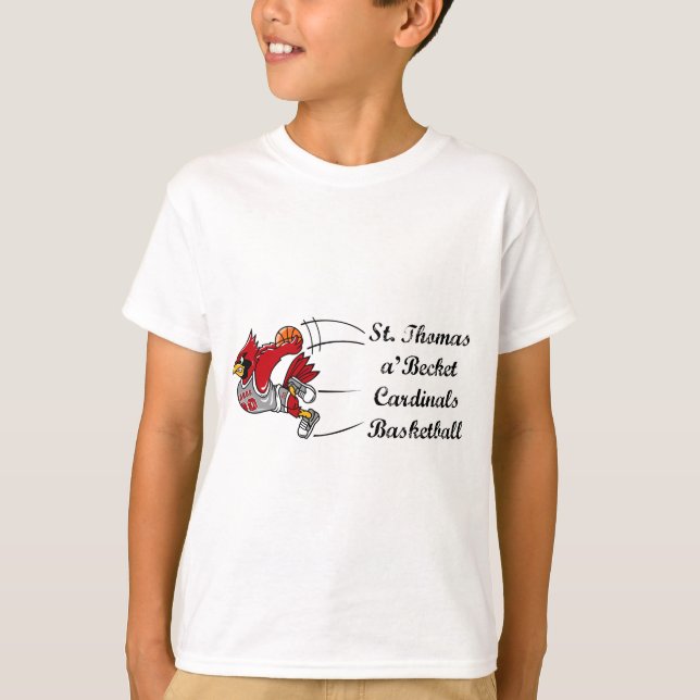 Le T-shirt des enfants de manuscrit de basket-ball (Devant)