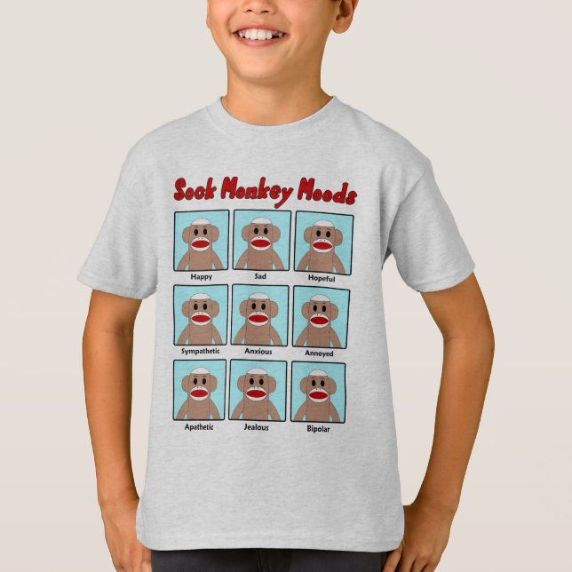 Le T-shirt des enfants de modes de singe de (Devant)