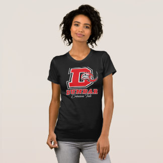 Le T-shirt des femmes cramoisies de marée de