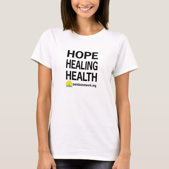 Le T-shirt des femmes curatives de santé d'espoir (Devant)