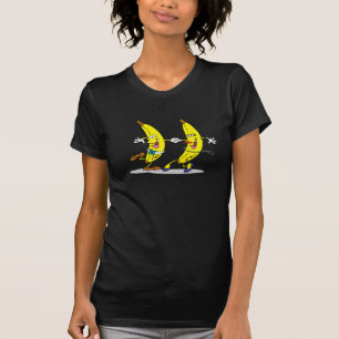 Le T-shirt des femmes de bananes de danse