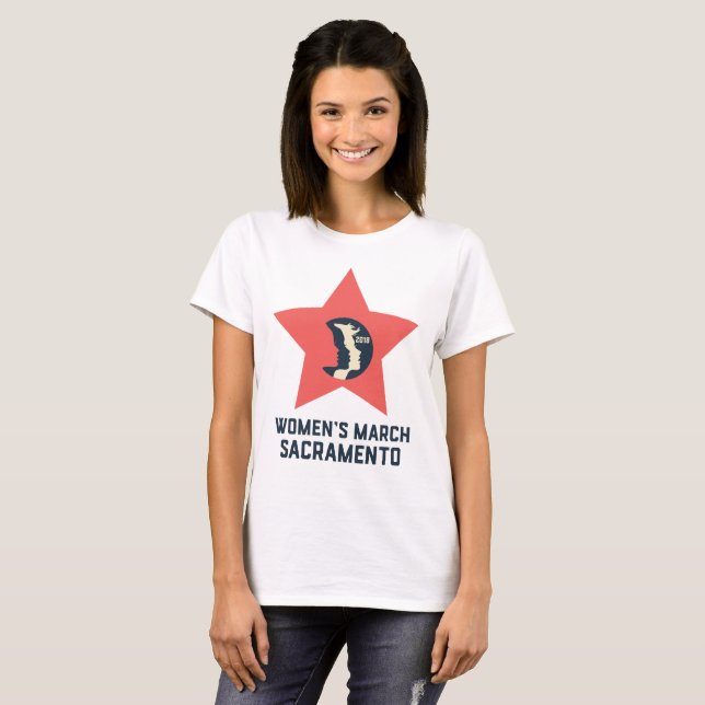 Le T-shirt des femmes de base de mars Sacramento (Devant entier)