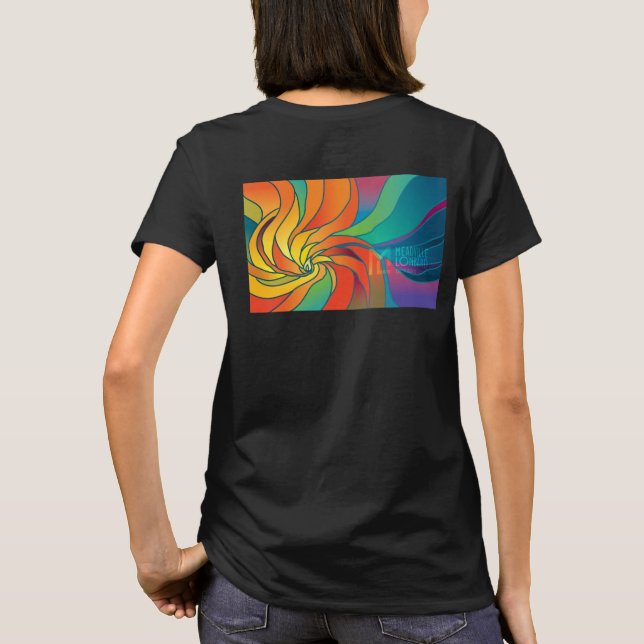 Le T-shirt des femmes de calice de MLTS, noir (Dos)