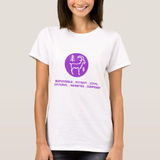 Le T-shirt des femmes de Capricorne