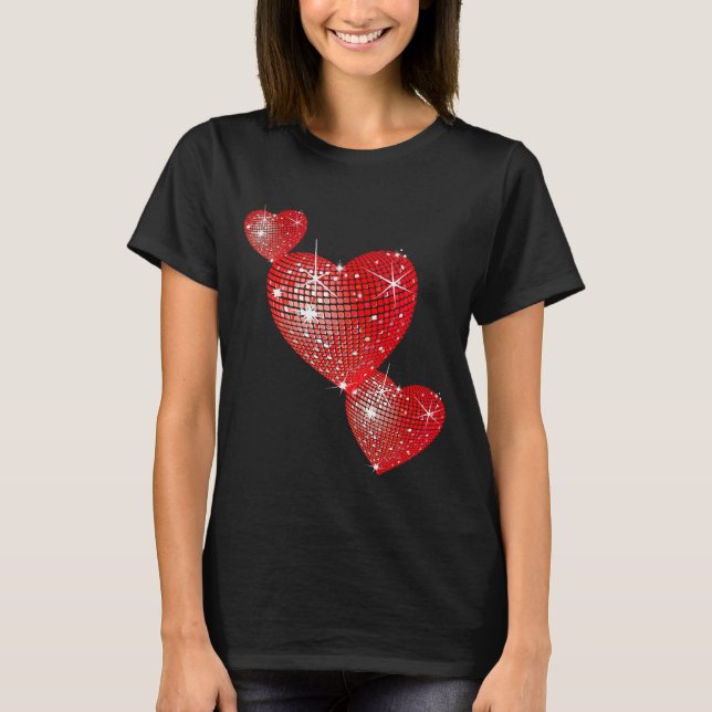 Le T-shirt des femmes de coeur de Valentine (Devant)
