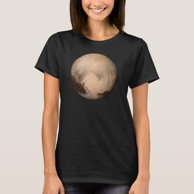 Le T-shirt des femmes de couleur de Pluton (Devant)