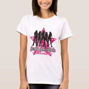 Le T-shirt des femmes de Derby de rouleau de côt