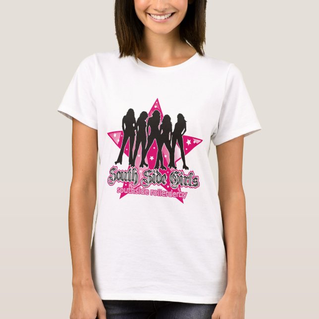 Le T-shirt des femmes de Derby de rouleau de côté (Devant)