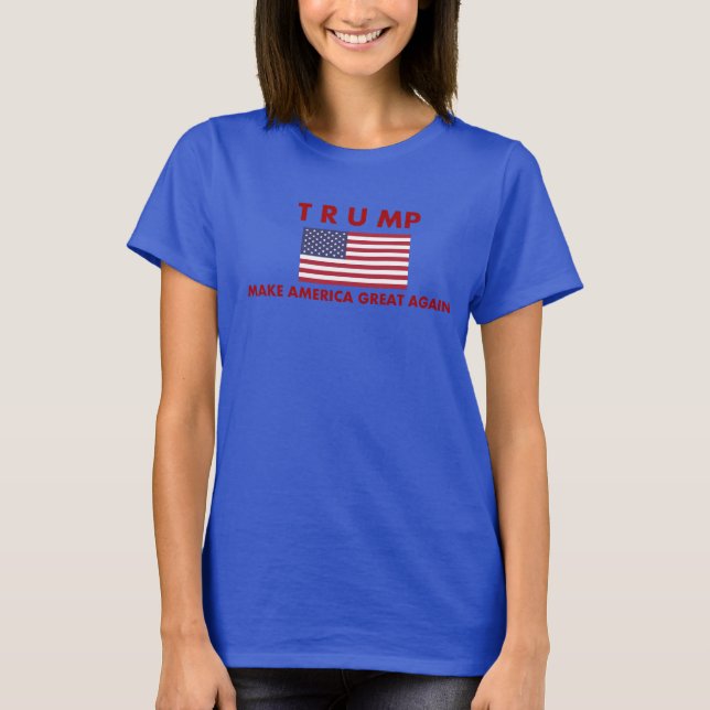 Le T-shirt des femmes de Donald Trump avec le (Devant)