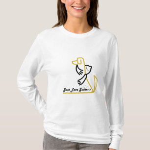 Le T-shirt des femmes de golden retriever, nano de