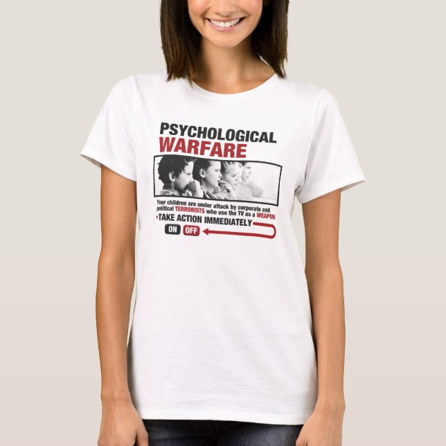 Le T-shirt des femmes de guerre psychologique (Devant)
