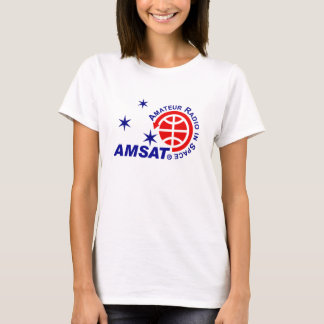 Le T-shirt des femmes de logo d'AMSAT