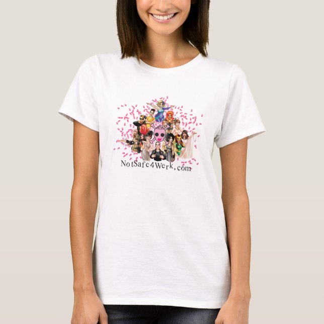 le T-shirt des femmes de NotSafe4Werk.com (Devant)