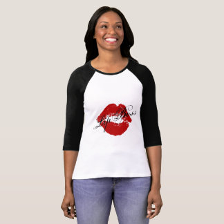 Le T-shirt des femmes de patron de lèvre