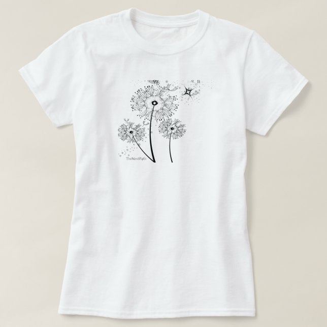 Le T-shirt des femmes de pissenlit (Design devant)