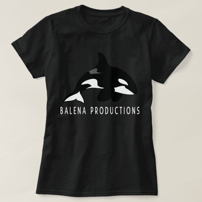 LE T-SHIRT DES FEMMES DE PRODUCTIONS DE BALENA (Design devant)