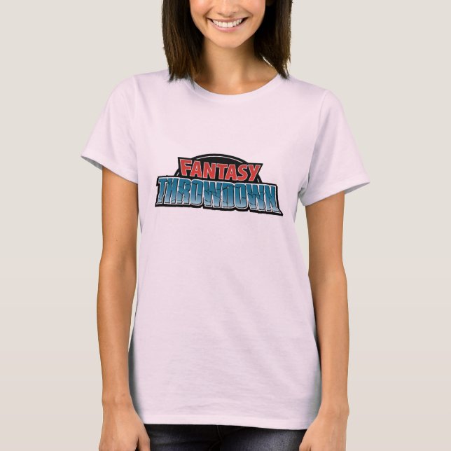 Le T-shirt des femmes de Throwdown d'imaginaire (Devant)