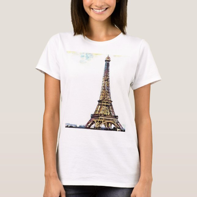 Le T-shirt des femmes de Tour Eiffel (Devant)