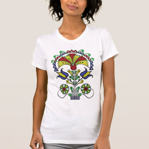Le T-shirt des femmes de tulipes d'o de pot