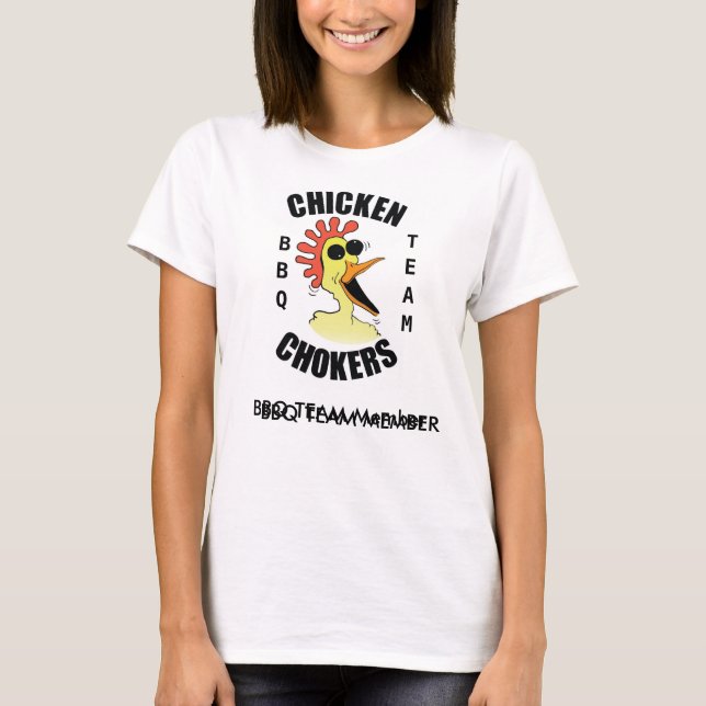 Le T-shirt des femmes d'équipe de BBQ de foulards (Devant)