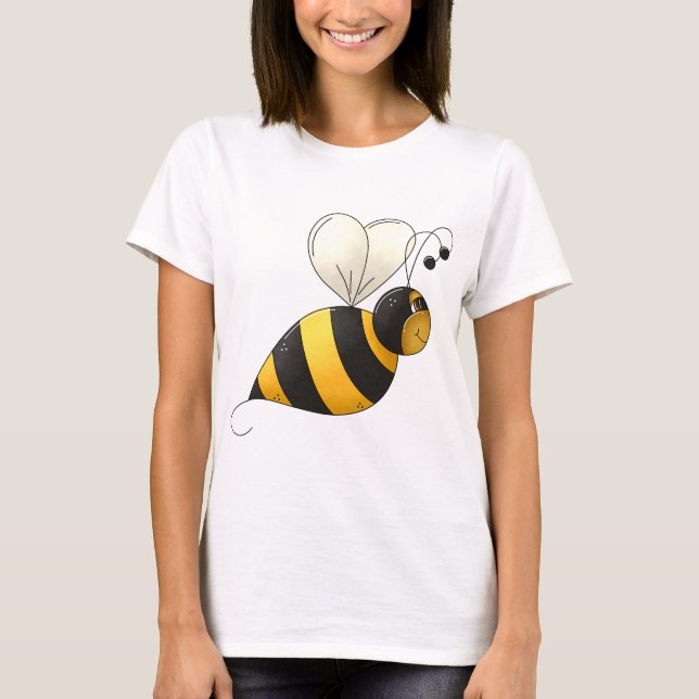 Le T-shirt des femmes dodues d'abeille (Devant)