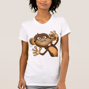 Le T-shirt des femmes drôles de singe