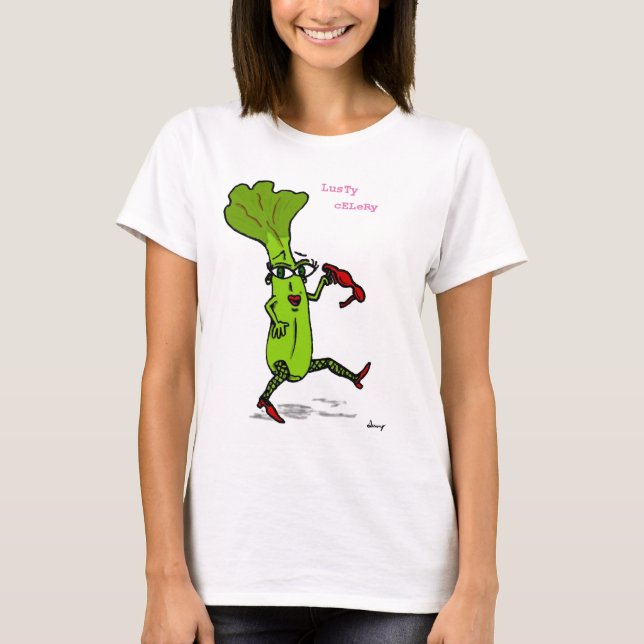 Le T-shirt des femmes vigoureuses de céleri (Devant)