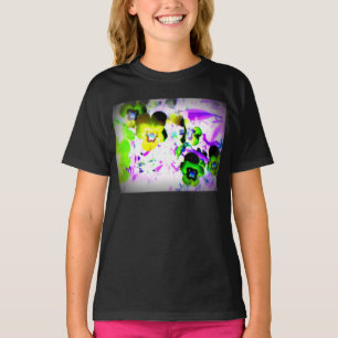Le T-shirt des filles de violettes