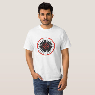 le T-shirt des hommes, blanc avec l'emblème