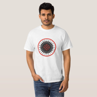 le T-shirt des hommes, blanc avec l'emblème