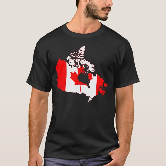 Le T-shirt des hommes canadiens de fierté (Devant)