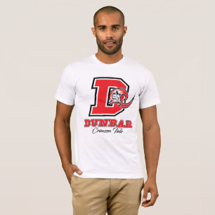 Le T-shirt des hommes cramoisis de marée de Dunba