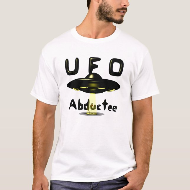 Le T-shirt des hommes d'abducté d'UFO (Devant)