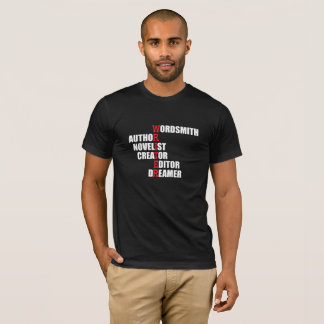 Le T-shirt des hommes d'acrostiche d'auteur