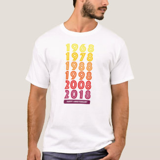 Le T-shirt des hommes d'anniversaire de K&D