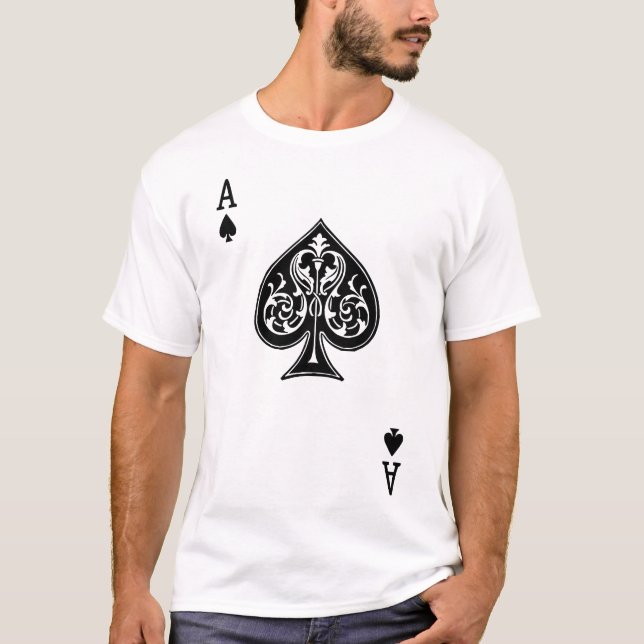 Le T-shirt des hommes d'as de pique (Devant)