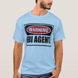 Le T-shirt des hommes d'avertissement d'AGENT DU