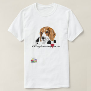 Le T-shirt des hommes de beagle
