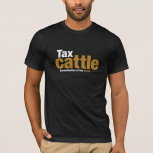 Le T-shirt des hommes de bétail d'impôts